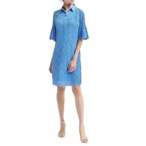 EUC Banana Republic Flutter Sleeves Lace Shift Dress